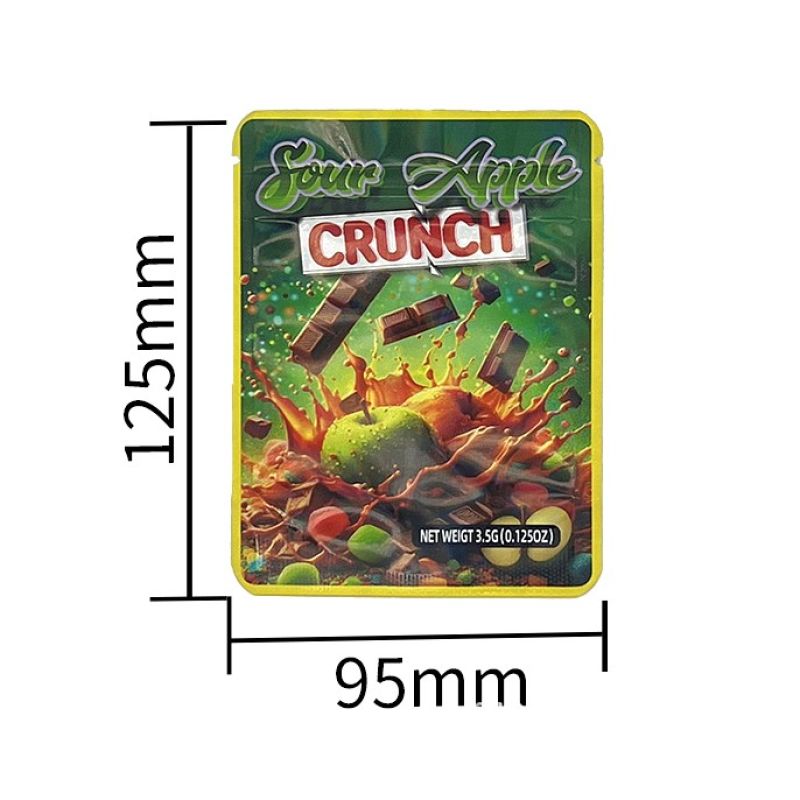 Cannabis THC Edible Mylar Bags for Gummies & Infused Treats